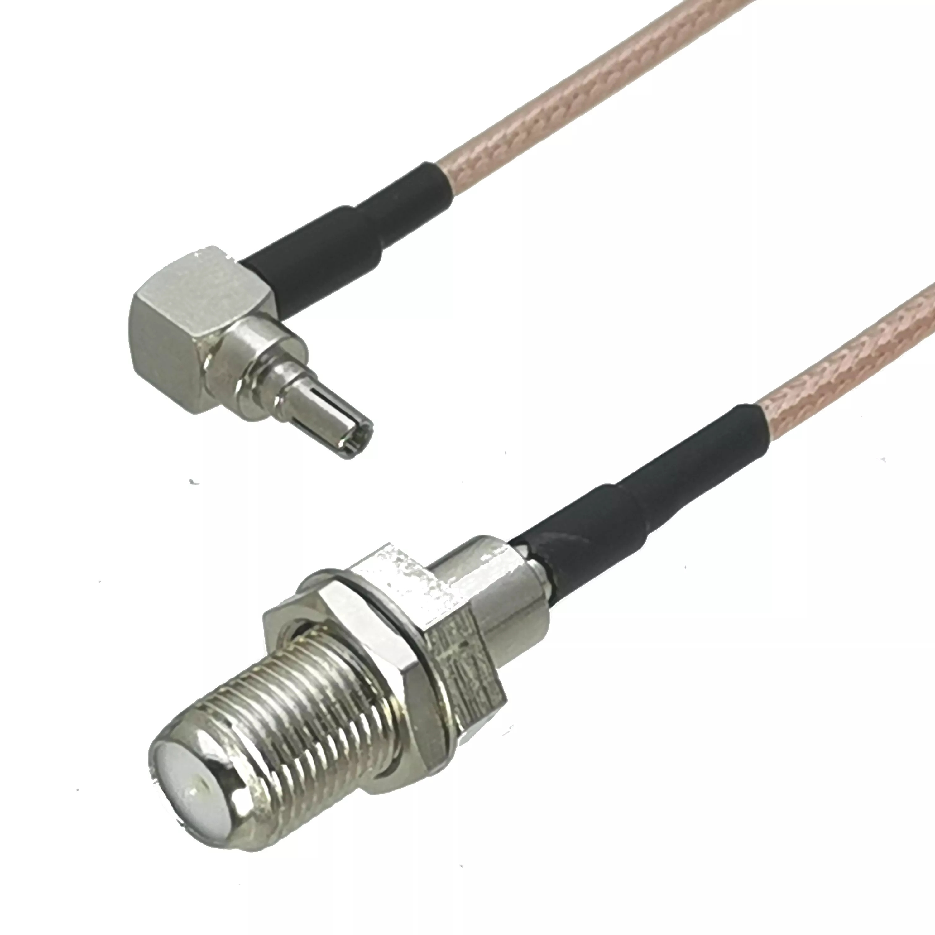 RG316 F TV Female bulkhead to CRC9 Male Plug Right angle Connector RF Coaxial Jumper Pigtail Cable For USB Modem 4inch~10M