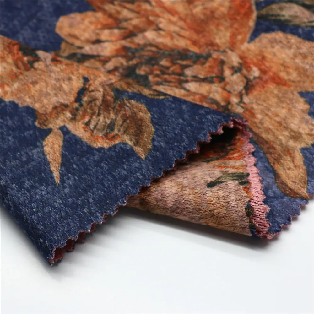 Cheapest Dubai Knitted Custom Hacci Winter Angora Paper Printed Fabric For Winter