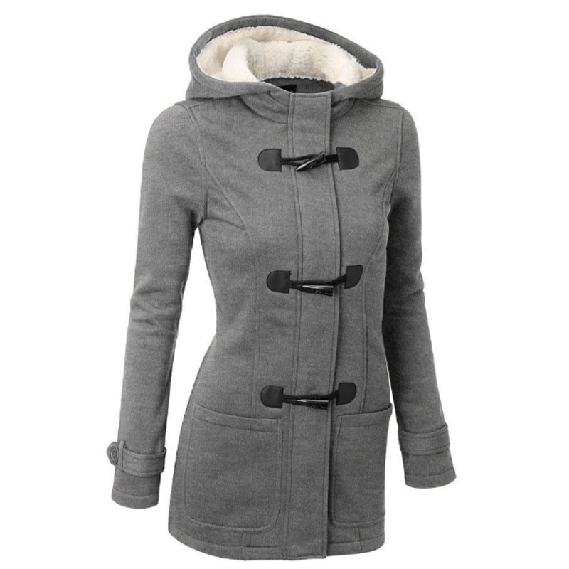 Оптовая продажа, модное зимнее теплое пальто Chaquetas с хлопковой подкладкой, длинное пальто-Тренч с пряжкой для женщин