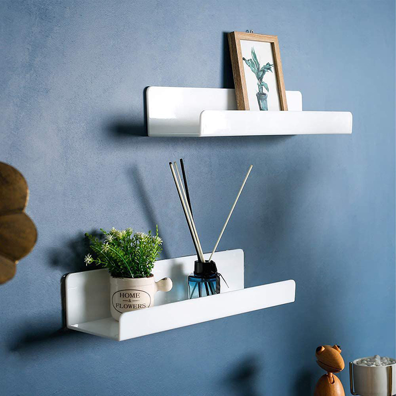 Wholesale 9 15 Inch Won't Fall-off Invisible Acrylic Display Mounted Floating Decorative Wall Shelf for Living Room