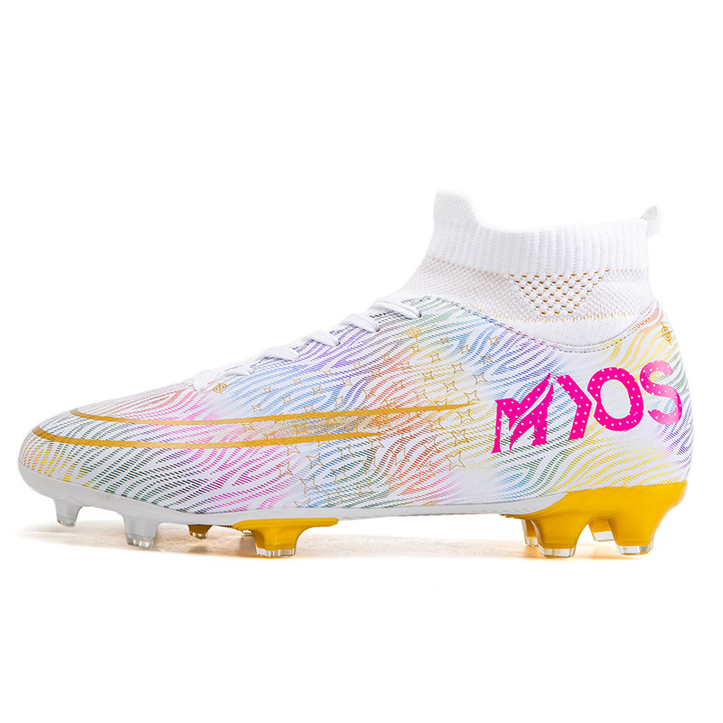 Sepatu Bola Fashion Multi- colors Man Chuteira Football Short Nail Anti-slip Custom Sports Soccer Shoes for Men