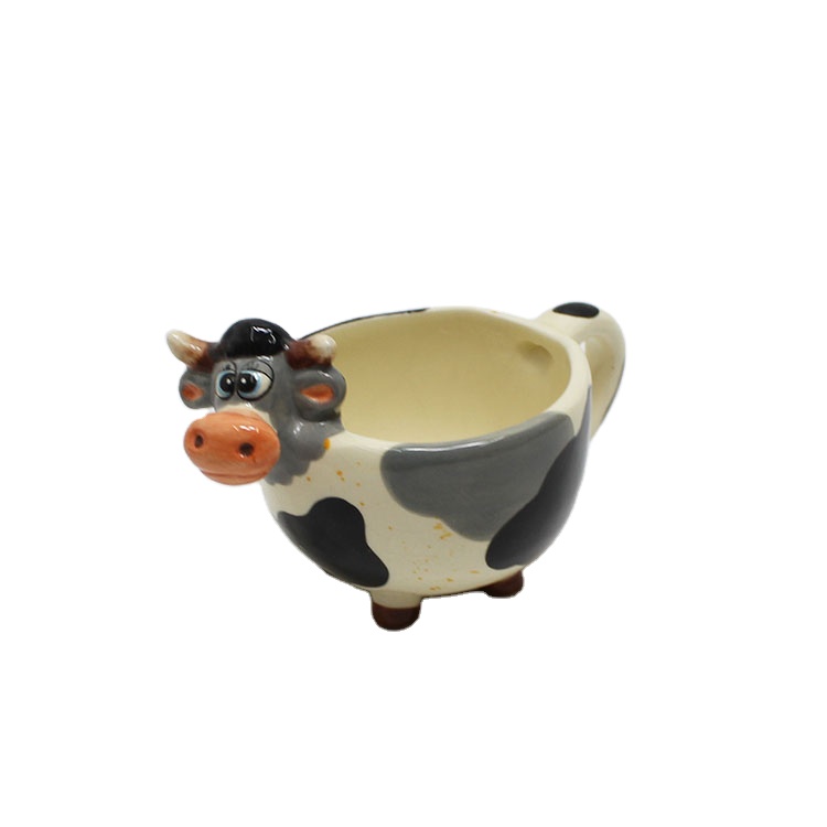 Vintage cow creamer cute country decor kitchen ceramic pot