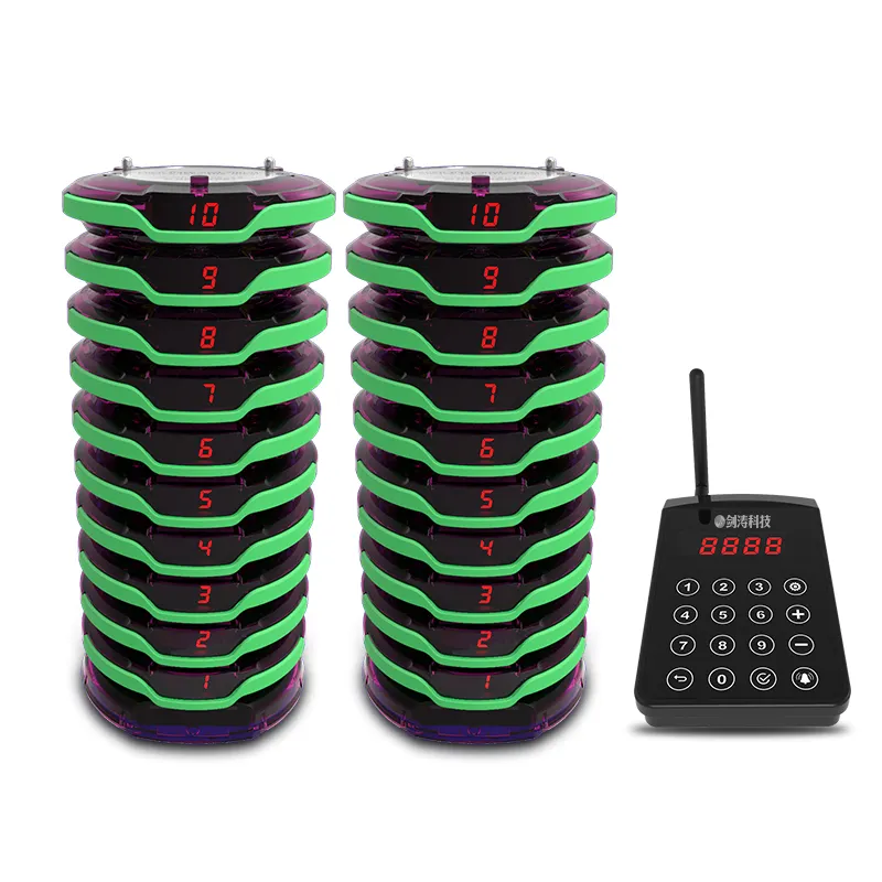 Waterproof Wireless Pager Wireless Adjustable Frequency Strong Signal Waterproof Pocsag Pager