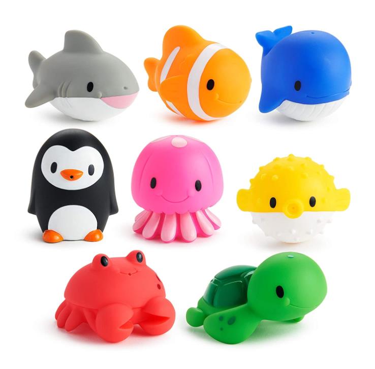 Amazon Hot Sales Munchkin Ocean Squirts Bath Toy Vinyl Toys Waterfall