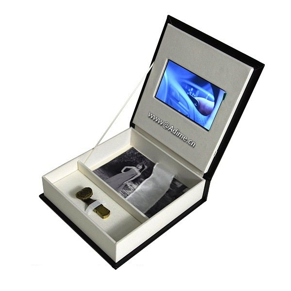5-дюймовый ЖК-видео цифровой электронный фотоальбом коробка с USB световой короб