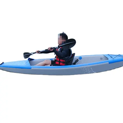 Strong 3D PVC Drop Stitch Fabric PVC inflatable Kayak 2 Person Sit on top for River / Drifting / Raft Boat 15ft Length