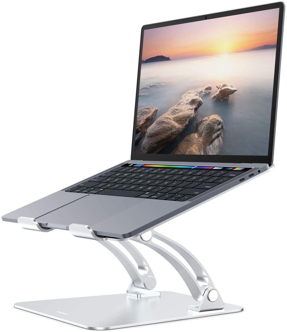 Laptop Stand Ergonomic Height Angle Adjustable Computer Laptop Holder Compatible with MacBook Air Pro for 11-17 inch