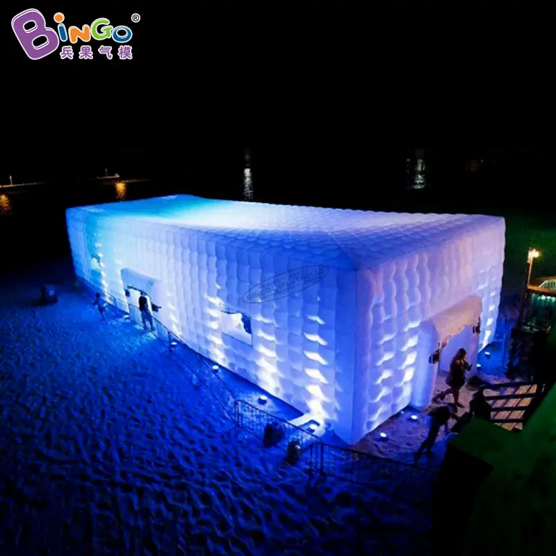 Giant inflatable tent for wedding Square inflatable tent for outdoor event big inflatable tent with led light for party