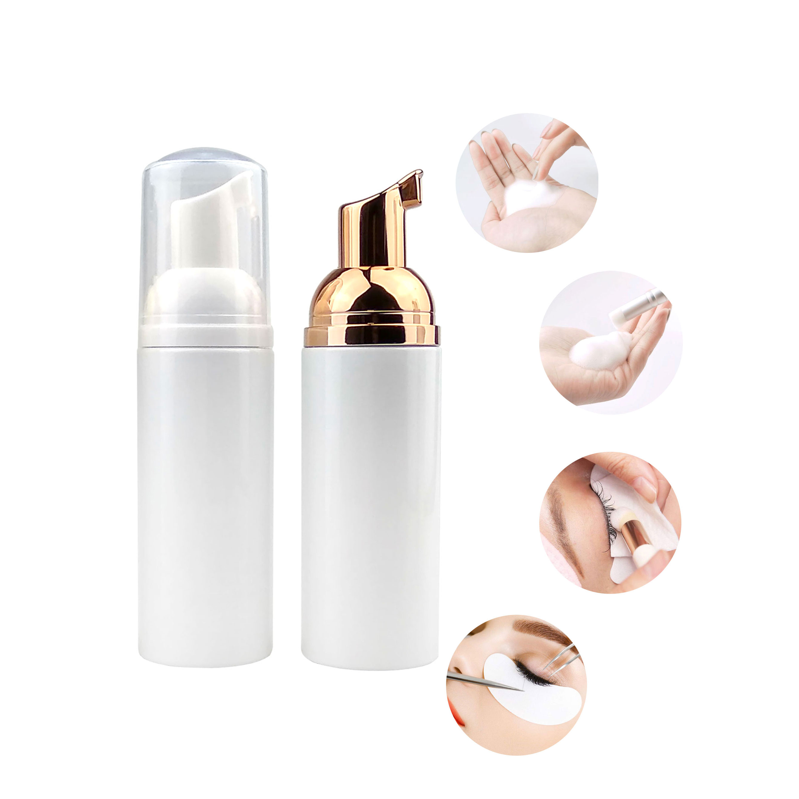Private Label lashes Extension Shampoo Brush And Eyelash Cleansing Foam