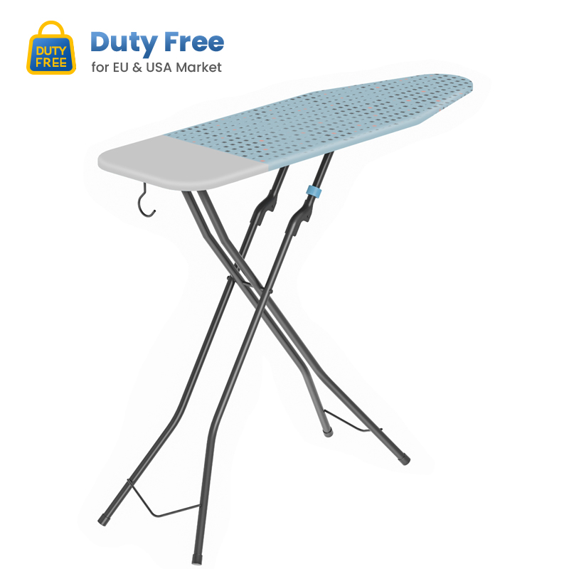 Modern Design Foldable Leg Mesh Top Hook Folding Hotel Ironing Board Ironing Board Cover With Heat-Resistant Parking Zone