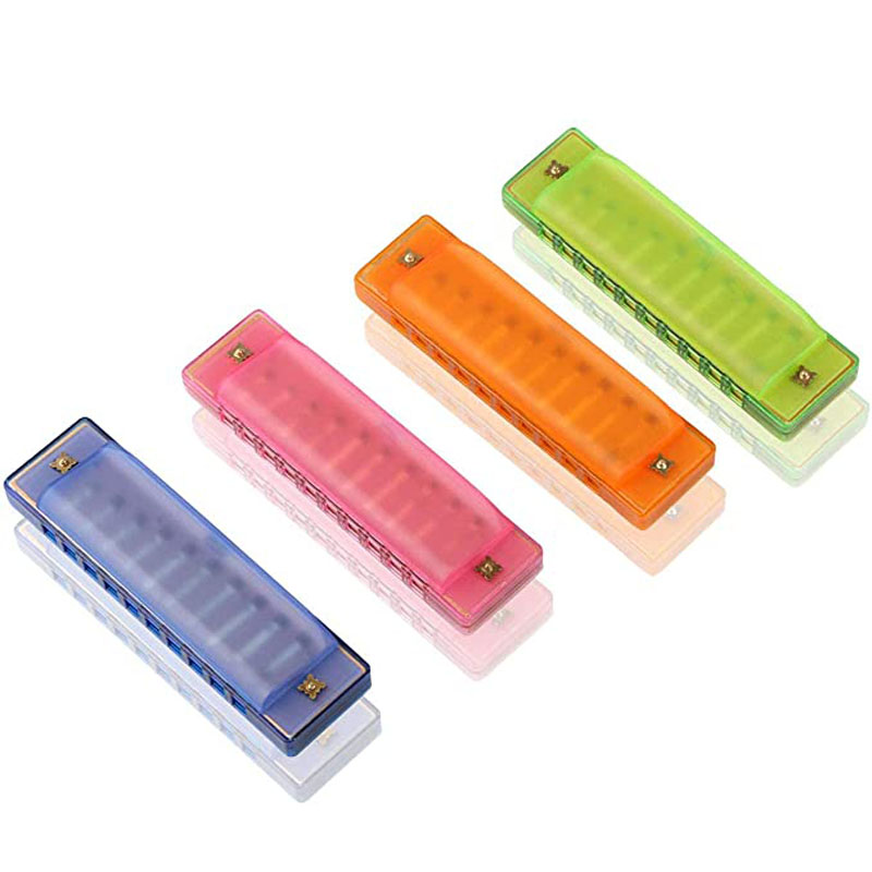 Hot selling colorful 10 Hole kids harmonicatic Musical Instruments folk master harmonica for children