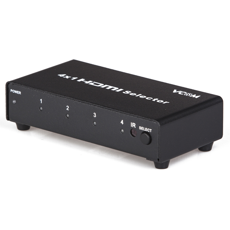 Видеопереключатель 4 порта HDMI переключатель 4x1 с радиочастотным пультом дистанционного управления для ТВ-приставки ПК компьютера
