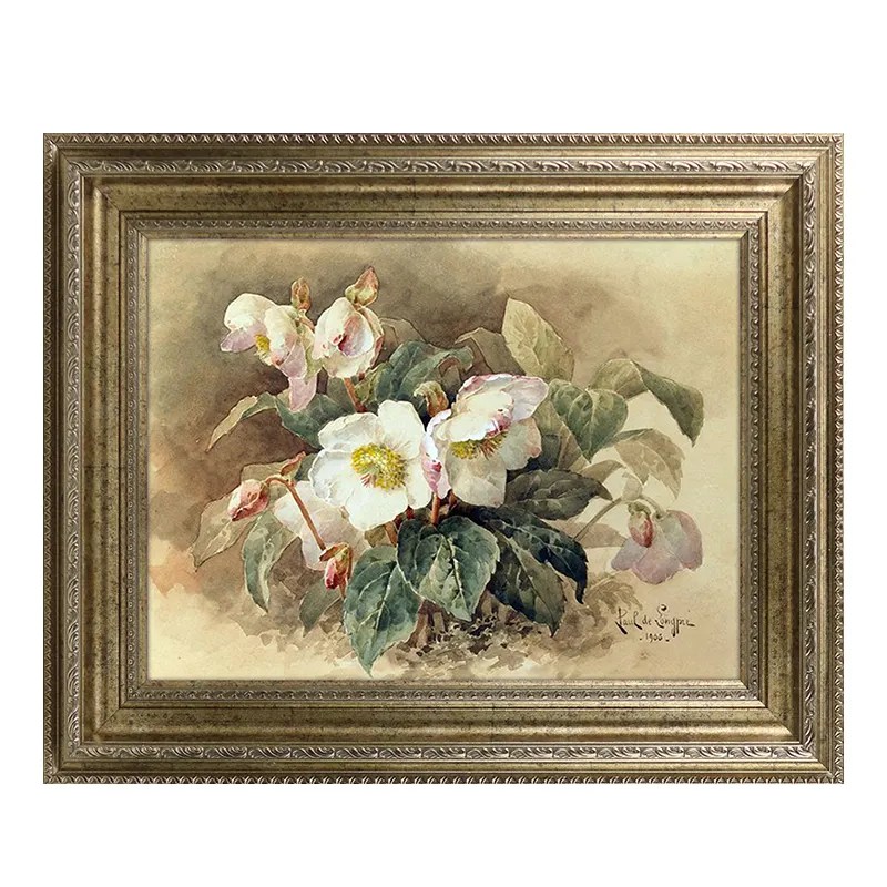 Retro Oil Painting European Style Photo Poster Frame Mounted Picture Frame Digital Oil Painting Frame
