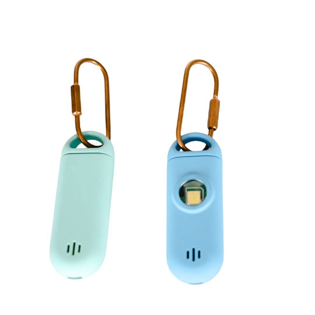 New promotional gift 135db personal safety alarm for women with emergency flashlight from original factory