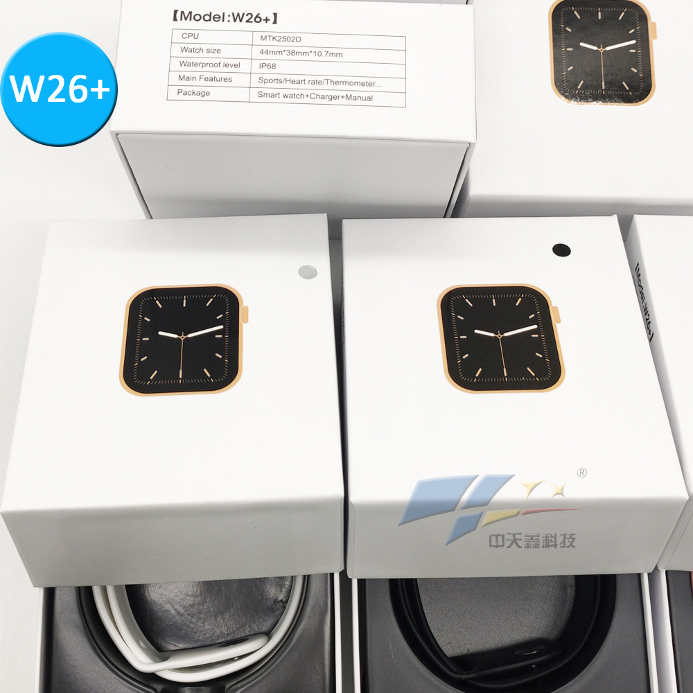 W26+ Smartwatch Newest Series 6 Watch Phone Call and Answer w26+ 1.75 INCH Full Touch Fitness Smart Watch