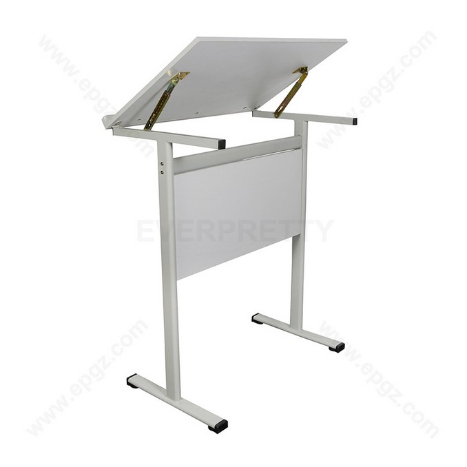 Single Simple Design School Classroom Furniture Adjustable Teacher Table for Adult