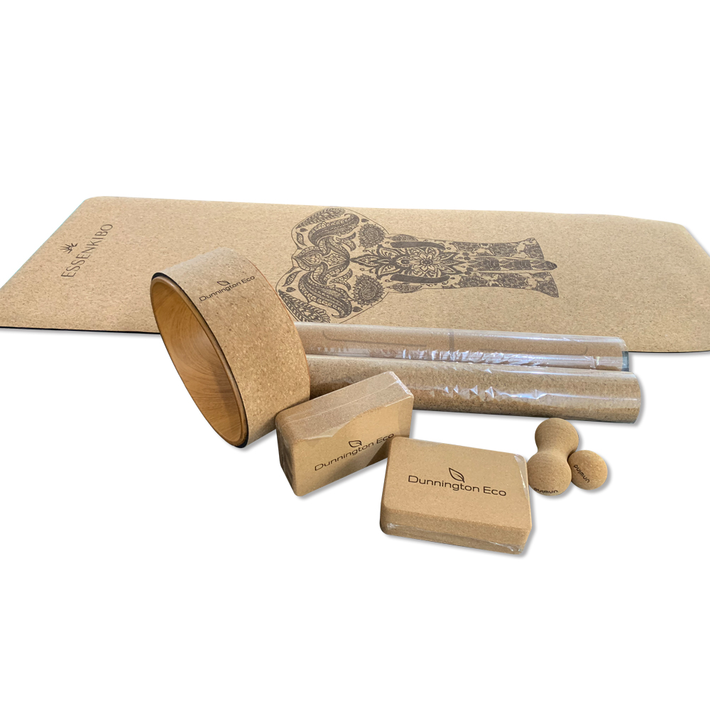 High Density Custom Logo Yoga Fitness Natural cork balls