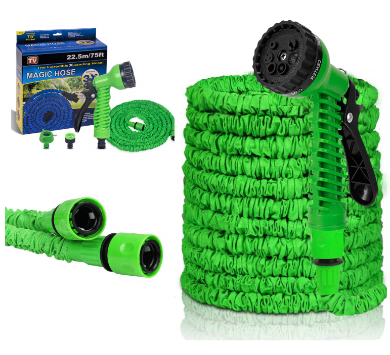 hot selling 50Ft Flexible Garden Water hose Expandable garden Hose With Multifunction Garden Water Gun