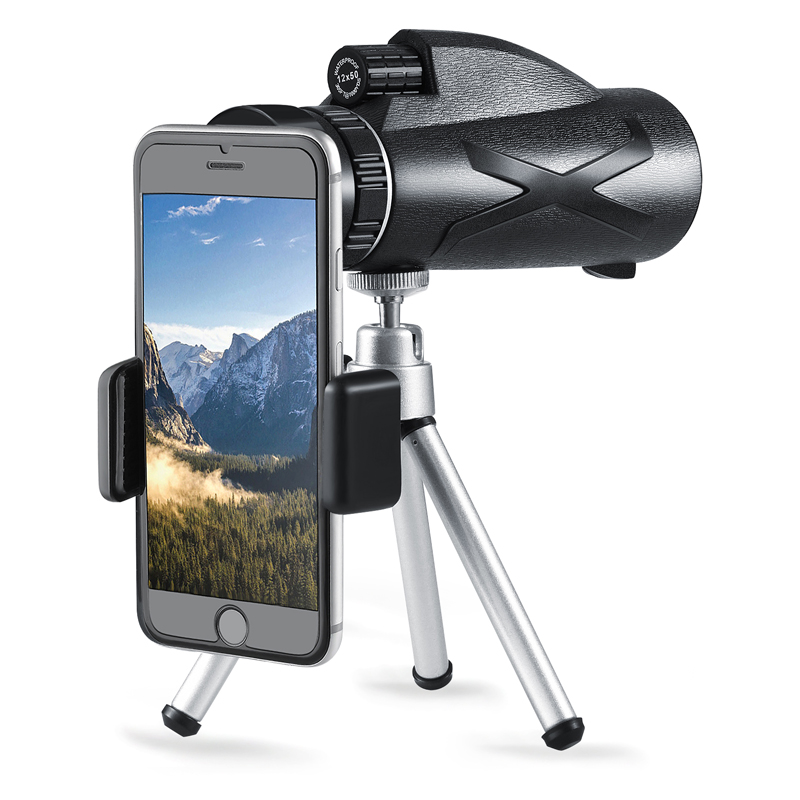 80x100 monocular telescope 12 * 50 monocular telescope for outdoor sports camping concert