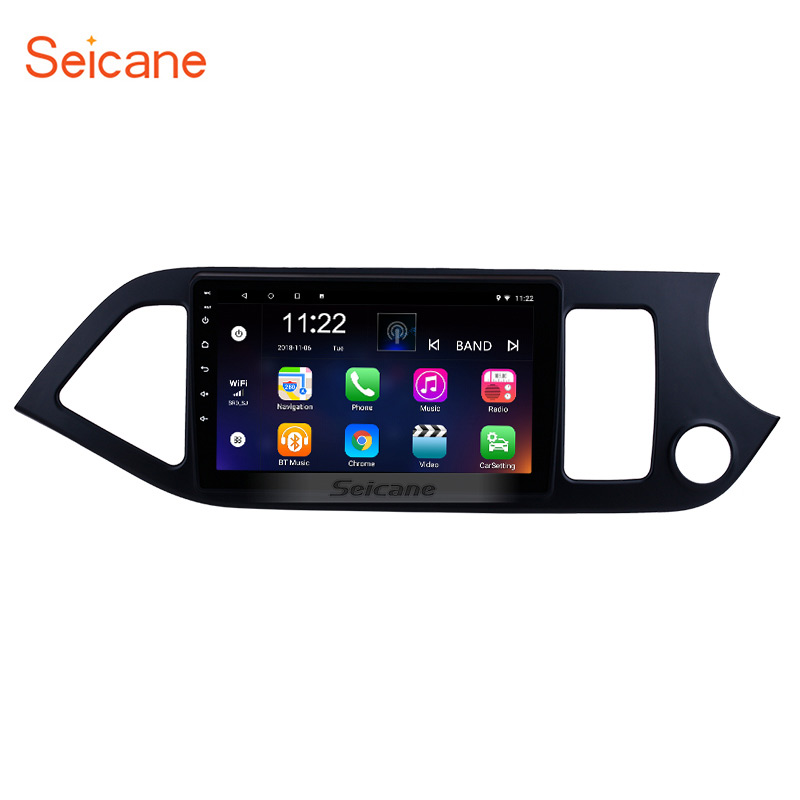 9 дюймов Android 10,0 с BT USB WIFI Поддержка SWC 1080P для KIA Picanto Morning 2011-2014 автомобильное радио android