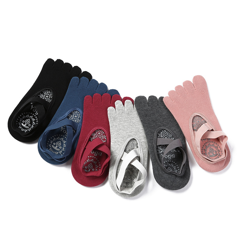 wholesale breathable non-slip fitness five finger women sport yoga socks