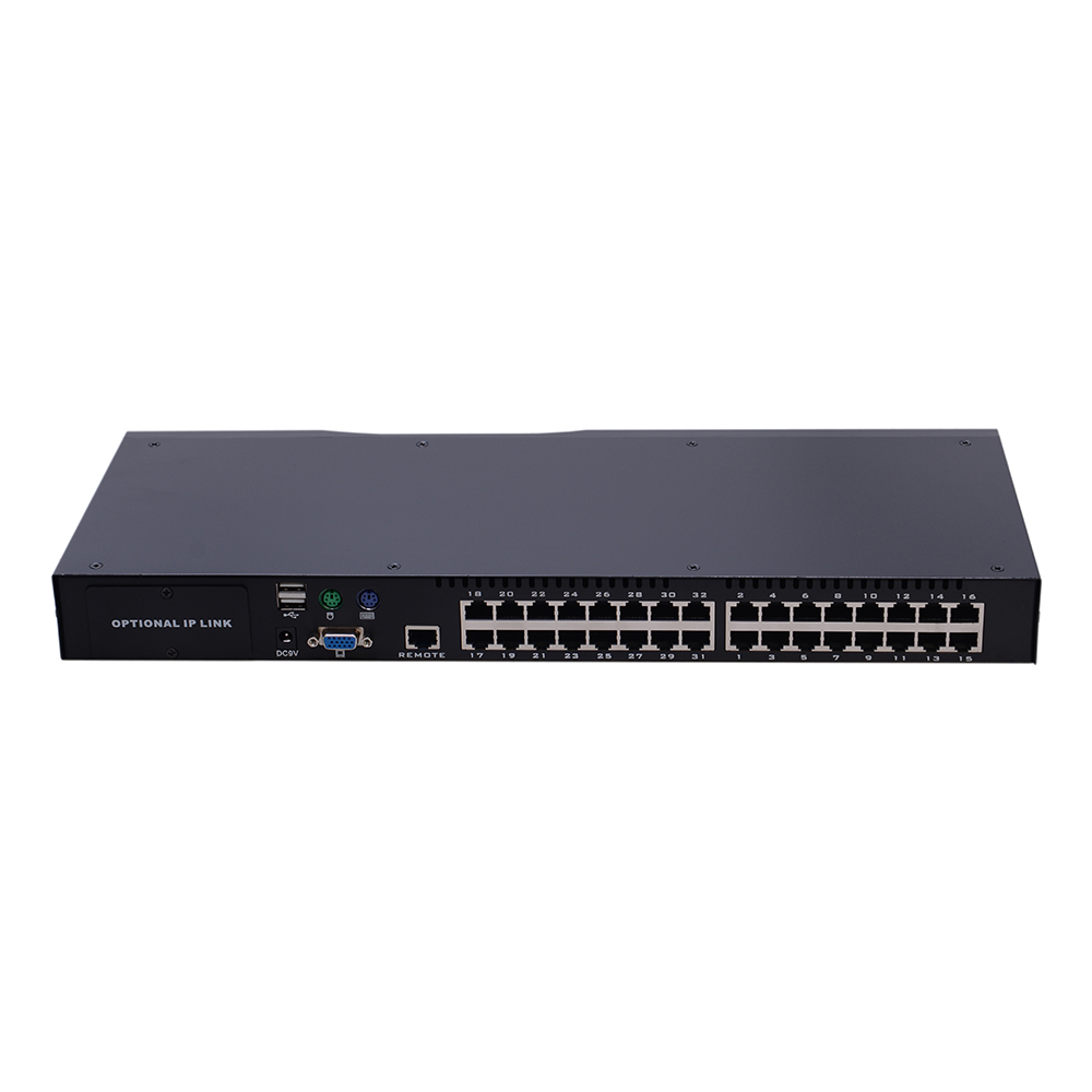 Оставайтесь онлайн технологии 32 портов IP дополнительно RJ-45 CAT5 стойку KVM переключатель