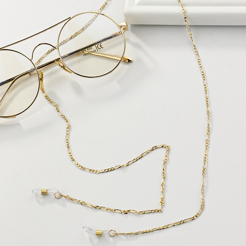 Wholesale Cheap Fashion Copper Women Golden Sunglasses Chain Accessories Face Masking Chain Catena degli occhiali