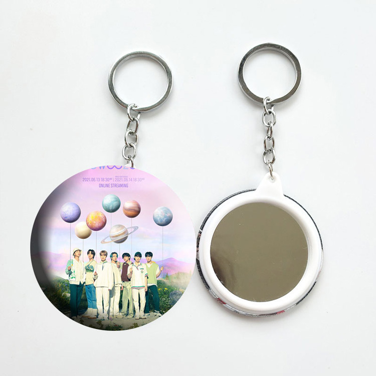 Оптовая продажа, брошь-значок Kpop Bangtan boys, булавка, брелок, украшение для сумки, жестяные булавки, зеркальные брелоки