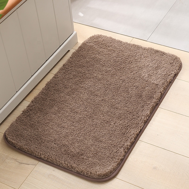 i@home fluffy water absorbent bathtub plush anti slip bath room mats for hotel