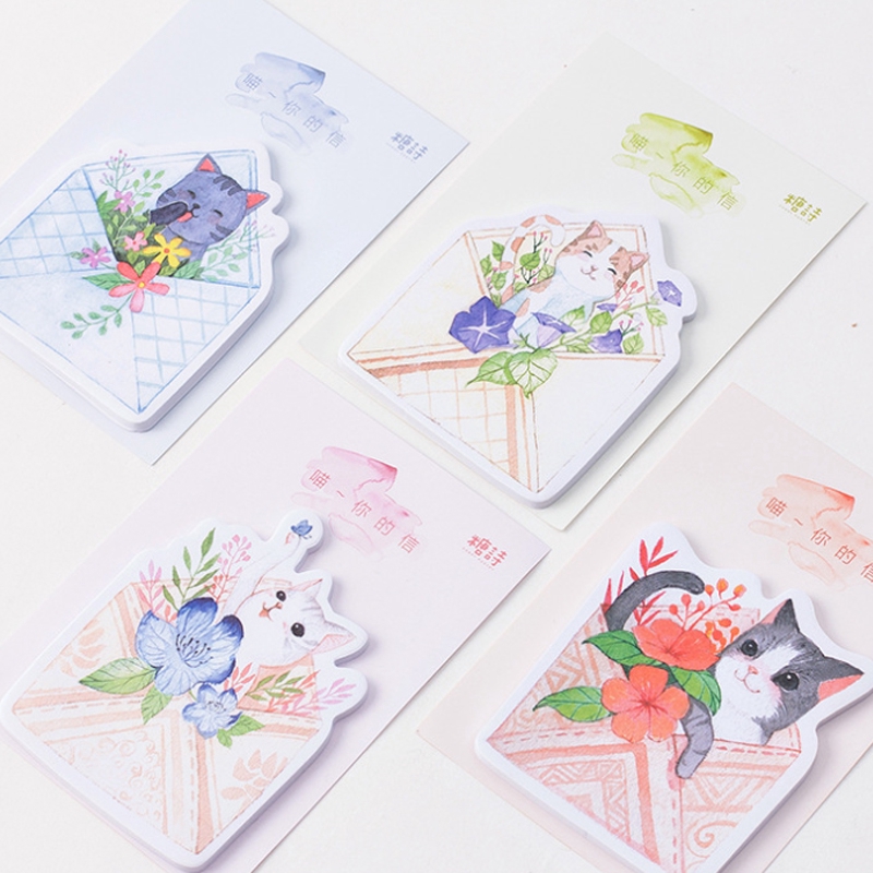 30 шт./упак. Kawaii Cat ваше письмо серии самоклеящийся блокнот для заметок в форме ярлык стикера Школа канцелярских товаров
