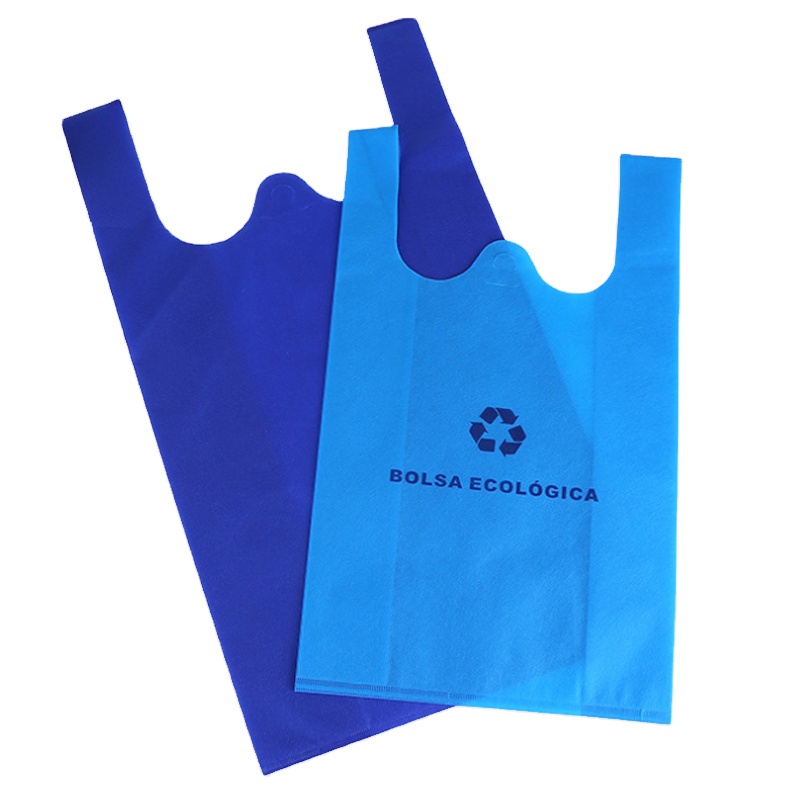 Factory Sale Various Biodegradable Vest Bags Non Woven Carrier Bags Vest
