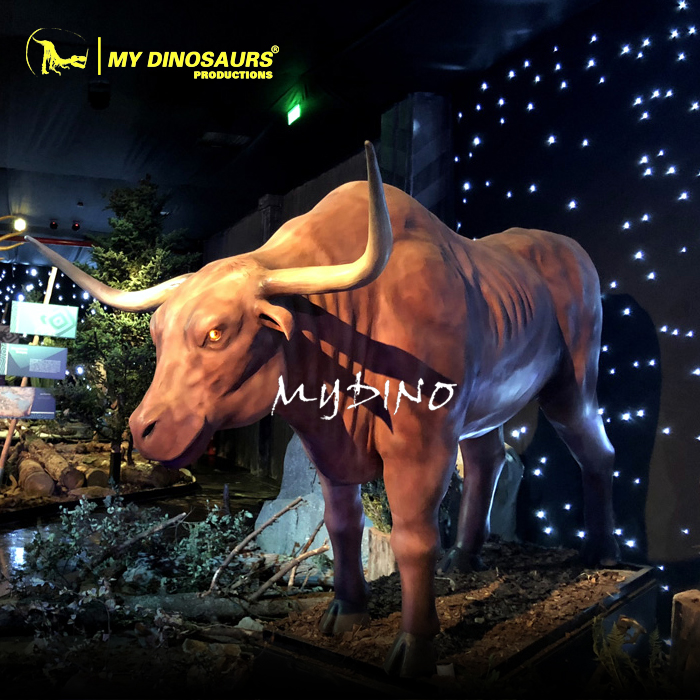 MY Dino AA137 большая статуя животного механический бык для продажи