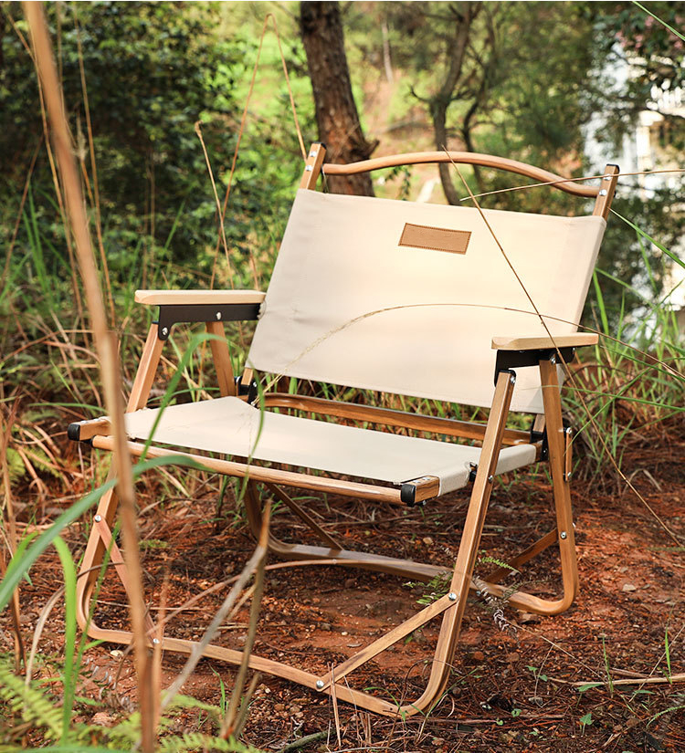 Folding Kermit Wood Aluminium Camping Chair