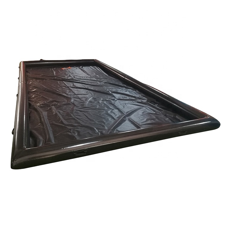 Portable PVC 6*3 meter Inflatable Car Wash Mat / Inflatable Water Containment Collector Car Mat For Sale
