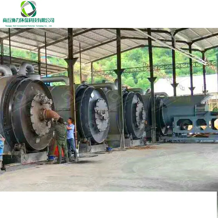 5ton-30ton Full Automatic Continuous Scrap Rubber Tyre Pyrolysis To Oil Equipment