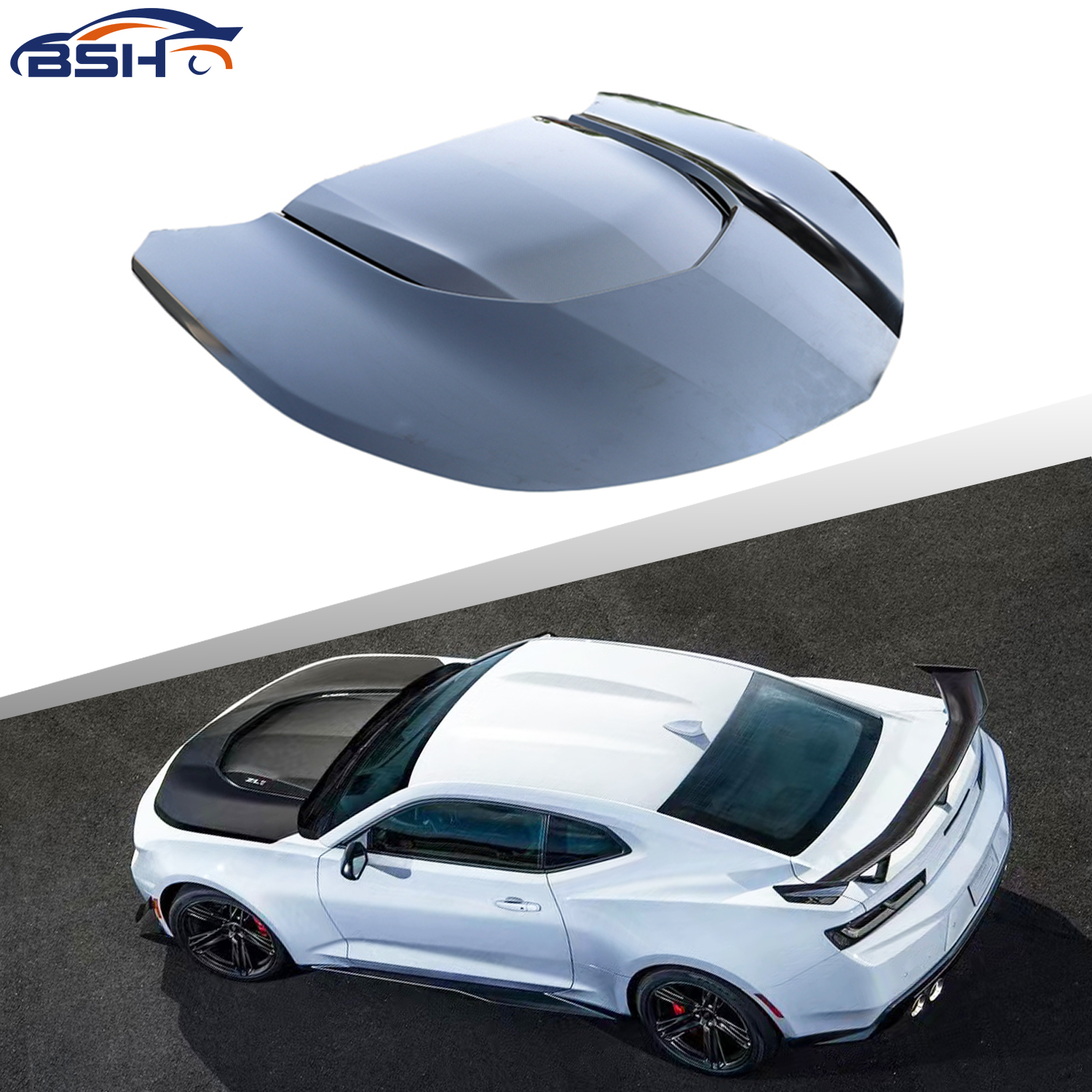 ZL1 стиль, комплект кузова автомобиля, алюминиевый углеродный капот для Chevrolet Camaro 2016-2018