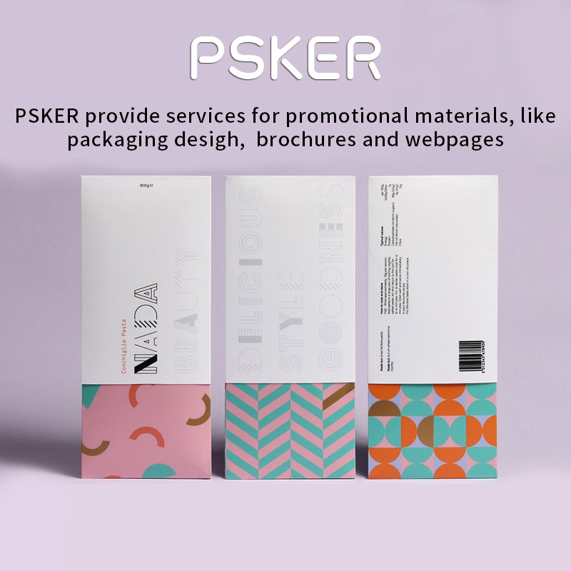 PSKER наружный Рекламный дизайн на заказ, упаковочная коробка, плакат, брошюра, веб-страница, креативный дизайн, промоакция бренда