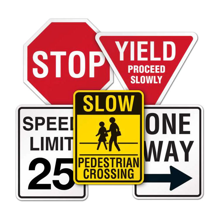 Factory Supplier Aluminum Road Safety Signs Street Traffic Sign