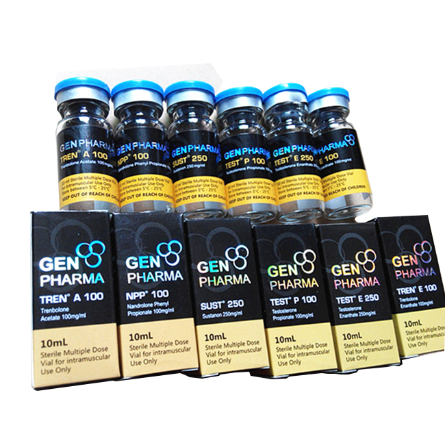 Gen Pharma 10 мл флакон полный набор этикеток и коробок стеклянные флаконы с алюминиевой крышкой