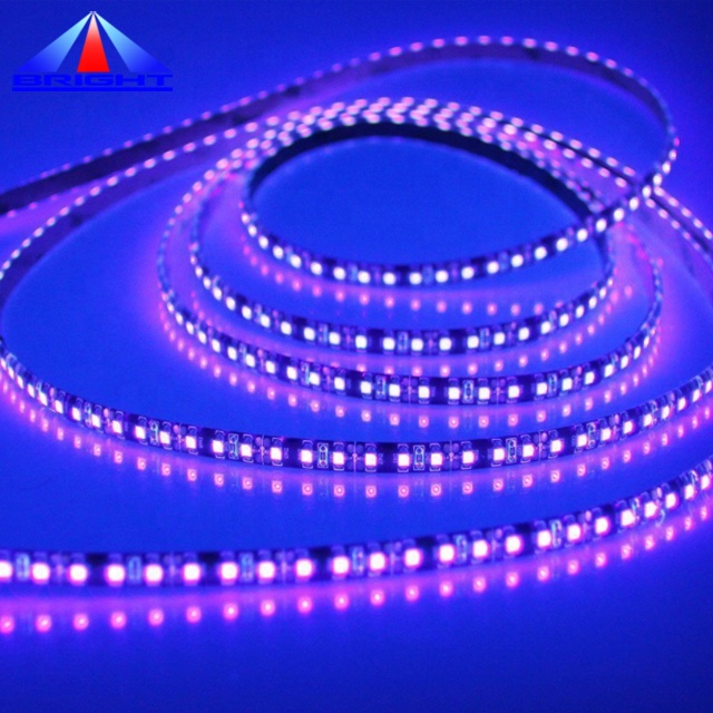 double line 120/m smd 2835 3535 254nm 265nm 365nm 395nm Purple UVA UVC led strip IP65 water proof