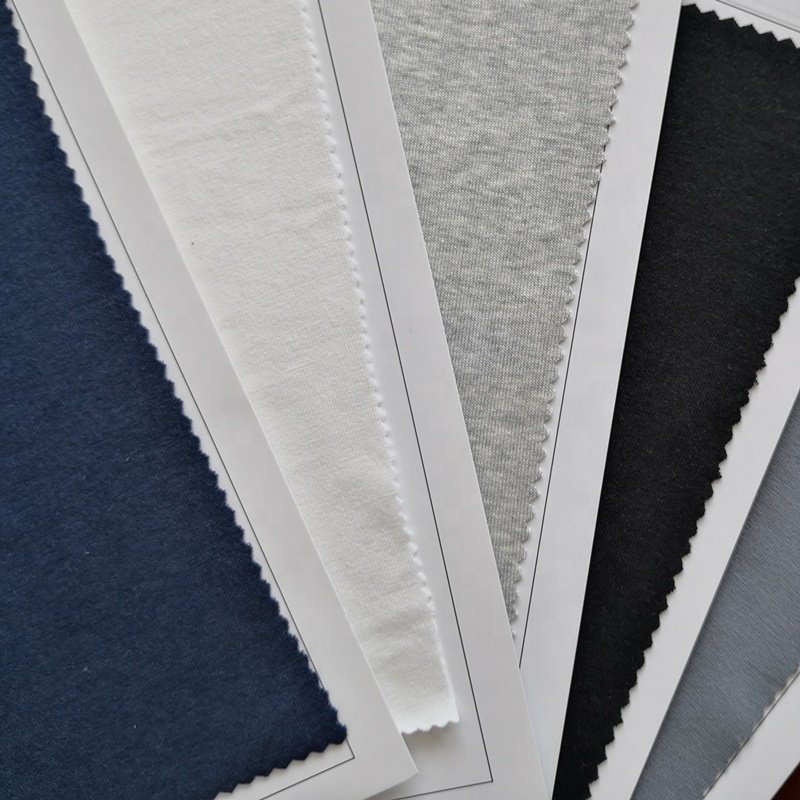 Wholesale Custom Colors High Quality Super Soft Certificated 1*1 Bamboo Organic Cotton Rib Fabric For Tank Tops