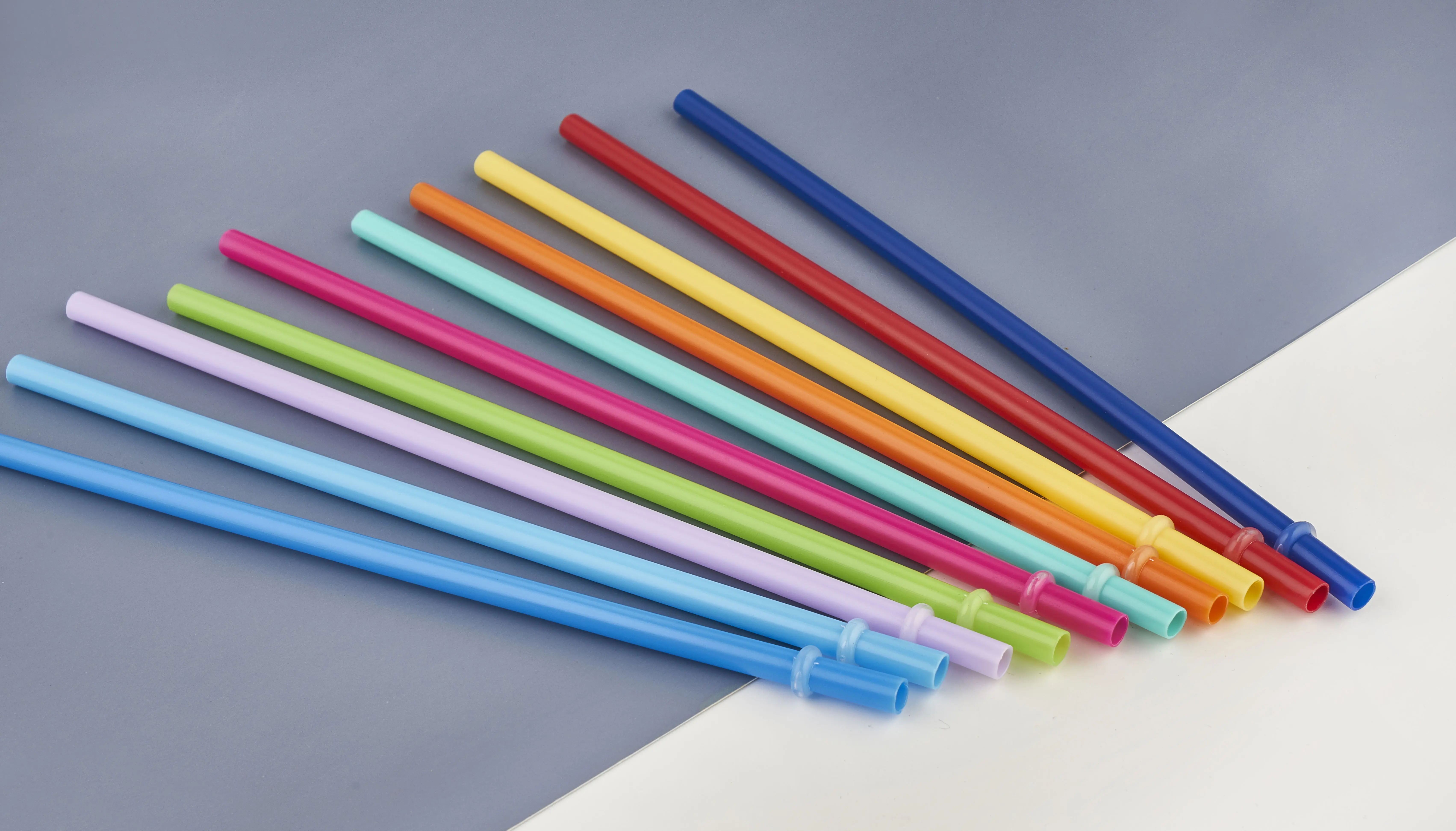 Plastic Straws Drinking Straws Custom Made Colorful PP Reusable Hard Plastic Drinking Straw