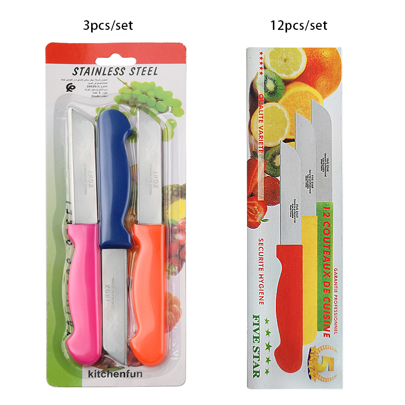 3pcs fruit Knife Set Stainless Steel Multifunctional kitchen knife sets paring knife fruit vegetable shredding tool