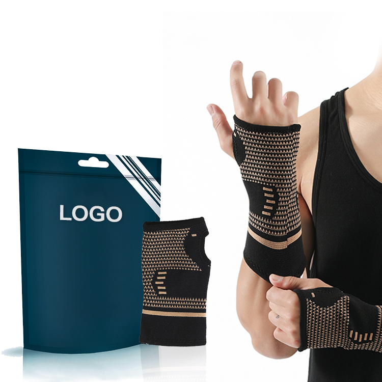 Factory best quality copper hand wrist brace for health, therapy and recovery