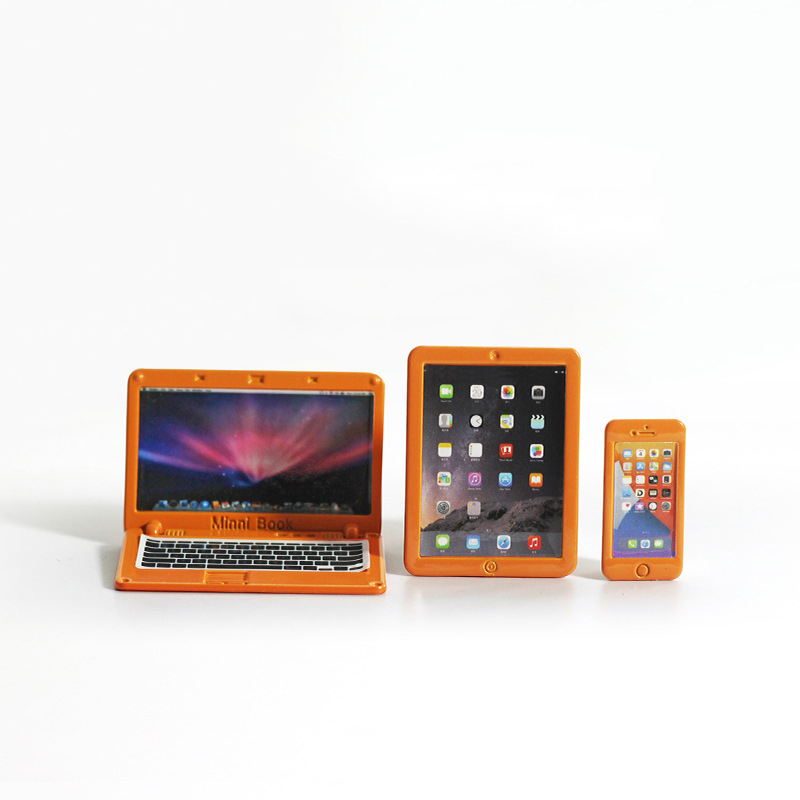 Оптовая продажа, модный Мини ноутбук Mac Book, аксессуары для мини-кукол BJD, кукольный домик для девочек 43 см, игрушка для игр