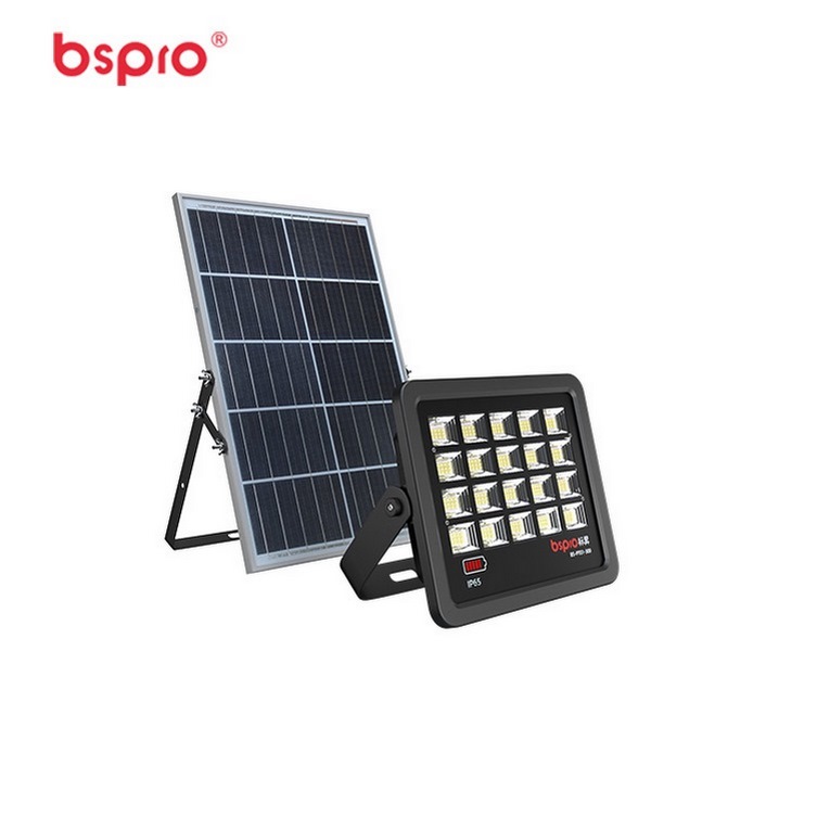 Bspro Заводская хорошая цена Солнечная энергия Открытый ip65 ip67 водонепроницаемый 80 Вт 200 Вт 300 Вт 400 Вт удаленный светодиодный Солнечный Прожектор