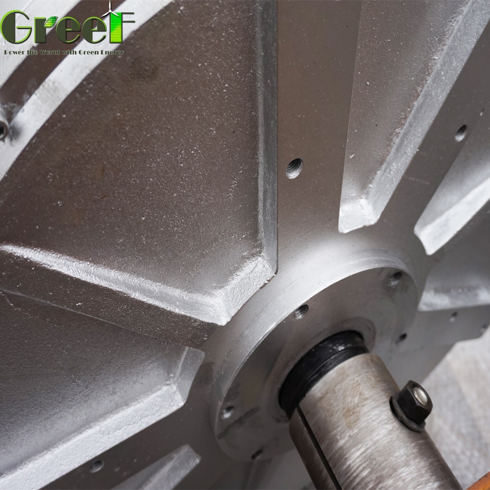 20kW Low RPM Axial flux coreless permanent magnet generator for vertical wind turbine