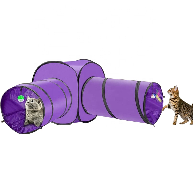 Складной 3ply 2 способа туннель для кошек ловкость игровой туннель игрушки удовольствие от собак щенков