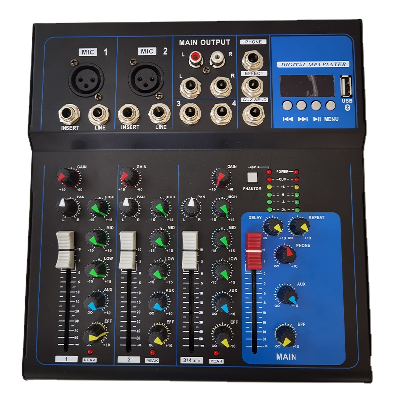 High quality professional four channel Mixer