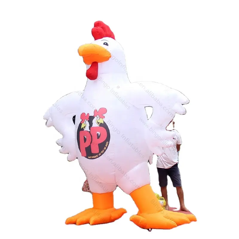 Personalized 10 feet high inflatable chicken model for advertising